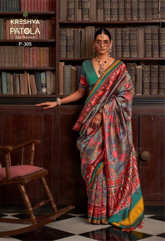 Kreshva patola chitrahar Traditional saree manufacturers in Pune